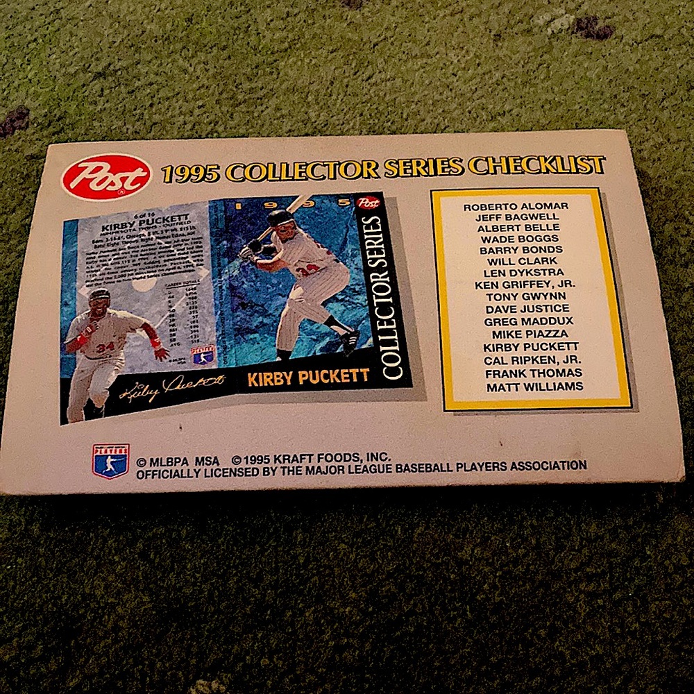 1995 Collectors Series Checklist Baseball Cards